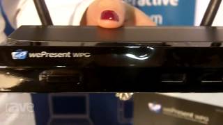 ISE 2015 wePresent Shows Off the WiPG1000 Wireless Presentation System [upl. by Greenfield]