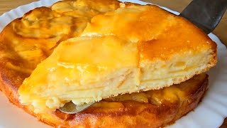 el postre SIN AZÚCAR más RICO Y FÁCIL en 5 minutos  con 4 manzanas y 1 YOGUR 🍎Tarta de Manzana🍏🤤🍏 [upl. by Nere]