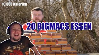 GURKENSOHN ISST 20 BIGMACS  10000 Kalorien  Tanzverbot reagiert [upl. by Einnhoj]