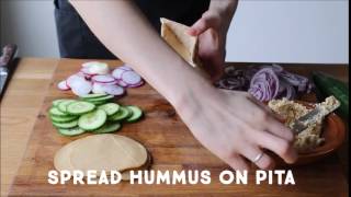 Hummus and Veggie Stuffed Pitas [upl. by Okeim176]