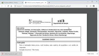 Como acessar provas antigas no site do IFSul [upl. by Dnamron449]