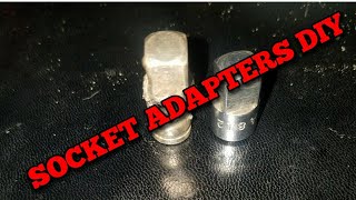 How to make socket wrench adapter at home quick and easy with a harbor fraight welder [upl. by Manoop354]