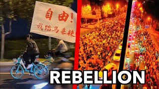 China Mass Uprising  Students Cycle to Tiananmen  Government Scared  Special Report [upl. by Eenalem475]