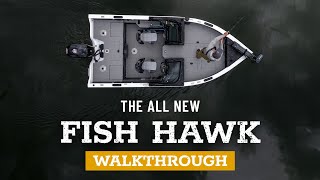 Fish Hawk 1750 amp 1850 Walkthrough  Deep V Fishing Boat  Crestliner Boats [upl. by Harima]