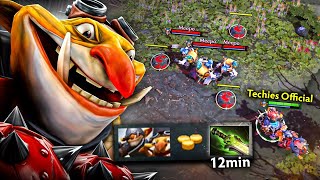 You might hate Mid Meepo Hope this game will change your mind🔥  Techies Official [upl. by Robinette764]