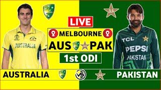 Pakistan vs Australia 1st ODI Live Scores  PAK vs AUS 1st ODI Live Scores amp Commentary [upl. by Anelet200]