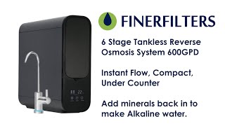 Get Pure Water on Demand  Finerfilters DFT8 Tankless Reverse Osmosis System [upl. by Oimetra]