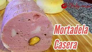 MORTADELA CASERA MUY FÁCIL DE HACER recetas embutidos mortadela chacinados fiambre [upl. by Nnahtebazile]