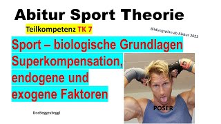 ABITUR SPORT THEORIE 2025 TK 7 SUPERKOMPENSATION HOMÖOSTASE endogeneexogene Faktoren Reizschwelle [upl. by Vahe320]