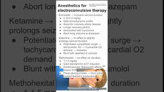 Anesthetics for electroconvulsive therapy [upl. by Aivatco]