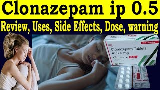 Clonazepam Tablets ip 05 mg Uses in Hindi  Clonaviz 05 mg Tab Review  Uses Side Effects Dosage [upl. by Trager384]