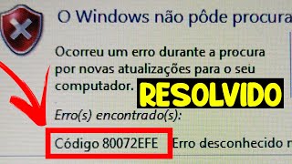 Como Resolver o Erro CÓDIGO 80072EFE  FÁCIL  ATUALIZADO 2024 [upl. by Eenram]