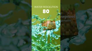 Is This REAL Water in Minecraft minecraftPhysics watersimulation realisticwater 3danimation [upl. by Agripina]