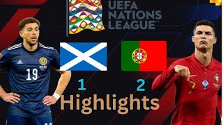 Portugal vs Scotland  Highlights  UEFA Nations League  9th September 2024 [upl. by Ilbert897]