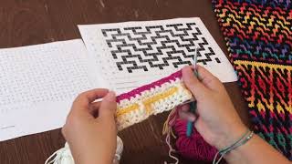 Tutorial knottenwolnl week 3 Mozaïek CAL 2019 [upl. by Fatma]