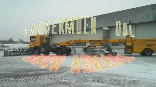 Gardermoen Airport OSL Snow Ploughing Armada The snow ballet [upl. by Rolf]