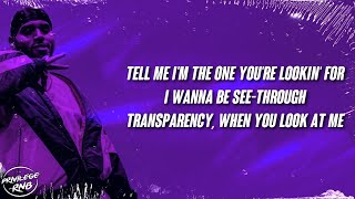 Chris Brown  Transparency Lyrics [upl. by Elliot]