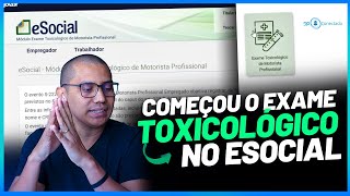 Liberado o envio do Evento do Exame toxicológico no eSocial  010824 [upl. by Kirwin]