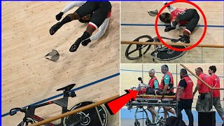 Kwesi Browne Horror Crash 🔴 in Paris Olympics  Kwesi Browne injured [upl. by Schellens]