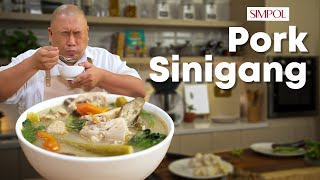 Filipino favorite sour soup Pork Sinigang Recipe  Chef Tatung [upl. by Vento]