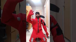 MARINE IMMERSION SUIT 🥶🏊🌊⛴️⚓ marinelife ship reels sea gs marinerakash merchantnavy [upl. by Oab]