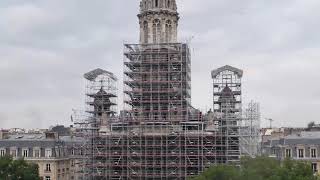 Timelapse du montage des échafaudages de lEglise de la Trinité 9e  Paris [upl. by Dayna]