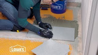 How To Tile a Bathroom Floor [upl. by Adohr278]