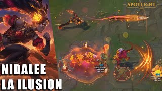 La Ilusion Nidalee  Skin Spotlight PREVIA [upl. by Nyltiac]