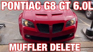 2009 Pontiac G8 GT 60L DUAL EXHAUST w MUFFLER DELETE [upl. by Kelula]