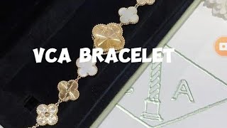 VCA BRACELET HK SETTING JEWELRY vancleefarpels gold jewellery jewelry viral realgold jewels [upl. by Maxie]