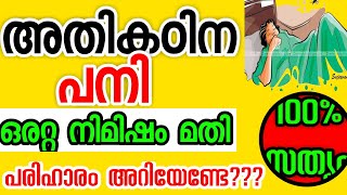 പനി മാറാൻ ഒരു കിടിലൻ ഒറ്റമൂലികpani maranproblem solution malayalam [upl. by Sunda]