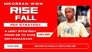 RISE FALL STRATEGY BY MKOREAN WWN  DERIV BINARY TRADING [upl. by Curtice968]