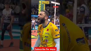 Volleyball powerful spike by Ngapeth nepalivolleyball volleyball volley nepalvolleyball [upl. by Keeley]