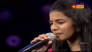 Priyanka sings Andhi Mazhai Pozhigirathu with Sarath [upl. by Ocnarf]