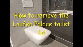 How to remove the Laufen Palace toilet lid [upl. by Sauers]