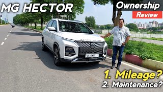 MG Hector Plus Ownership Review 😍 Hector Real Life Experience Mileage Maintenance amp Service Cost [upl. by Oibirot]