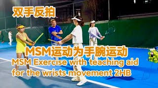 Tennis teaching Mili Split Method MSM aid for wrists movement [upl. by Janek]