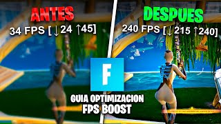 COMO SUBIR LOS FPS Y QUITAR TIRONES EN FORTNITE ✅ GUIA DE OPTIMIZACION 2024 [upl. by Mou]