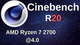 Cinebench R20 Ryzen 7 2700 non X  40 [upl. by Airual941]