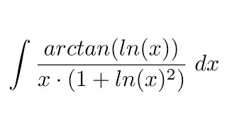 Integral of arctanlnxx1lnx2 substitution  substitution [upl. by Nnaeinahpets]