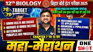 Class 12 Biology Chapter 7 to 13 महा Revision  Bihar Board 12th Biology Important Chapter [upl. by Atekram794]