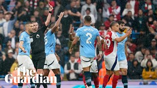 Arteta opts not to comment on Trossard red card at Manchester City [upl. by Marolda708]