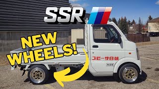 Install  Colin Project SSR Star Shark wheels  Suzuki Carry DA63T [upl. by Combe]