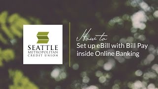 SMCU Online Banking How to Set Up eBill with Bill Pay [upl. by Vasily]