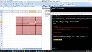 Excel VBA특정범위예 A10D50 더블크릭때만 실행 되게 하는 3가지 방법 [upl. by Seel]