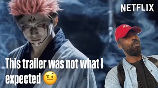 JUJUTSU KAISEN LIVE ACTION TRAILER REACTION [upl. by Eenwahs]