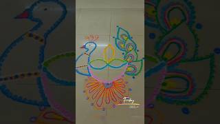 Rangoli Design For Diwali simple and easy  rangolidesigns diwalirangoli rangoliart viralshorts [upl. by Rialc877]