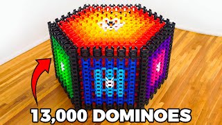 World Record Domino Structure Gets DEMOLISHED [upl. by Atilrac]