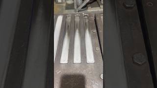 Pouring a tinlead based alloy into 1kg bars moltenmetal work satisfying [upl. by Kirbee]