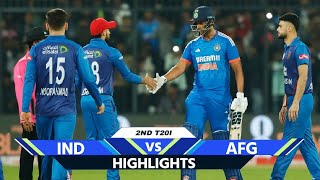 IND vs AFG T20 Match Highlights India vs Afghanistan 2nd T20 Match Hindi Highlights [upl. by Ohl318]